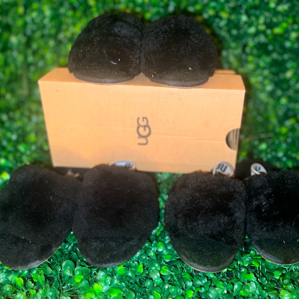 Black Ugg Slides